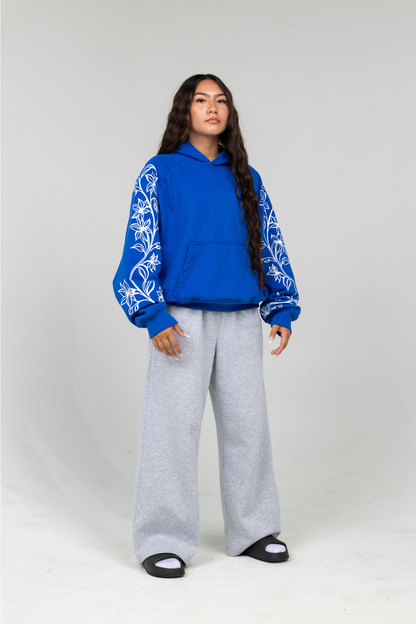 "ROOTED" Filipino hoodie- Blue