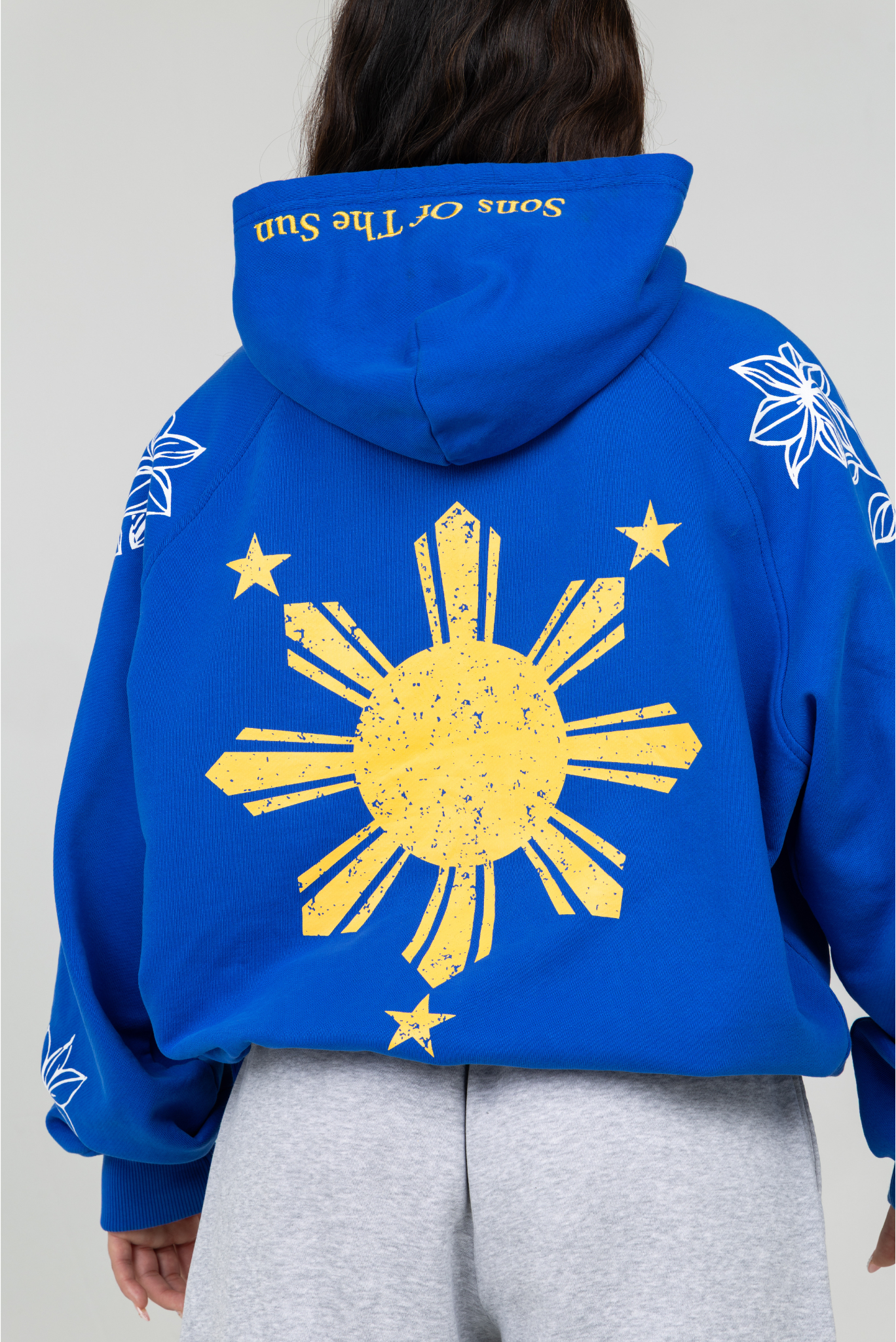 "ROOTED" Filipino hoodie- Blue